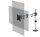 DURABLE Monitor-Halterung SELECT 509423 silber für 1 Monitor, Tischklemme, Tischbohrung