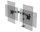 DURABLE Monitor-Halterung SELECT 509523 silber für 2 Monitore, Tischklemme, Tischbohrung
