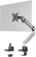 DURABLE Monitor-Halterung SELECT PLUS 509623 silber für 1 Monitor, Tischklemme, Tischbohrung