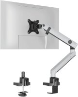 DURABLE Monitor-Halterung SELECT PLUS 509623 silber für 1 Monitor, Tischklemme, Tischbohrung