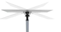 DURABLE Monitor-Halterung SELECT PLUS 509623 silber für 1 Monitor, Tischklemme, Tischbohrung