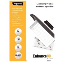 Fellowes Laminierfolien glänzend für A4 80...