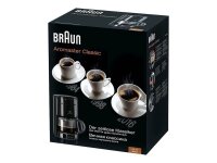 BRAUN KF 47/1 Kaffeemaschine schwarz, 10 Tassen