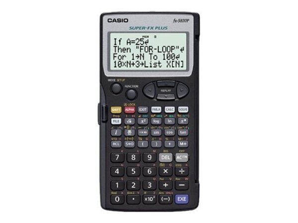 CASIO FX-5800P Wissenschaftlicher Taschenrechner schwarz