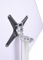 Garden Pleasure Stehtisch quadratisch Aluminium silber 60,0 x 60,0 x 70,0/110,0 cm, 1 St.