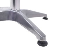 Garden Pleasure Stehtisch quadratisch Aluminium silber 60,0 x 60,0 x 70,0/110,0 cm, 1 St.