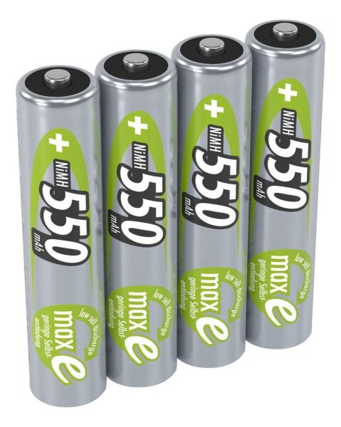 ANSMANN Akkus maxE Ni-MH Micro AAA 550 mAh, 4 St.