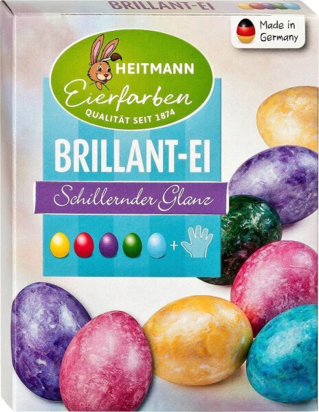 HEITMANN Eierfarben Brillant-Ei Eierfarben farbsortiert, 1 Pack