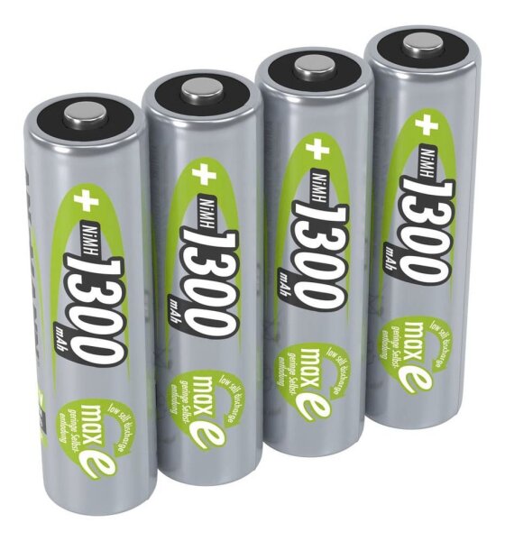 ANSMANN Akkus maxE Ni-MH Mignon AA 1.300 mAh, 4 St.