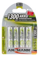 ANSMANN Akkus maxE Ni-MH Mignon AA 1.300 mAh, 4 St.