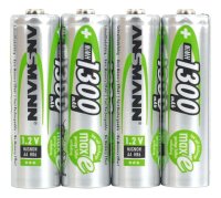 ANSMANN Akkus maxE Ni-MH Mignon AA 1.300 mAh, 4 St.