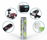 ANSMANN Akkus maxE Ni-MH Mignon AA 1.300 mAh, 4 St.