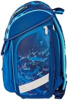 herlitz Schulranzen-Set FiloLight Plus Deep Sea Kunstfaser blau