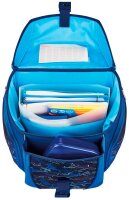 herlitz Schulranzen-Set FiloLight Plus Deep Sea Kunstfaser blau