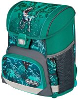 herlitz Schulranzen-Set Loop Plus Green Rex Kunstfaser grün