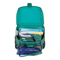 herlitz Schulranzen-Set Loop Plus Green Rex Kunstfaser grün