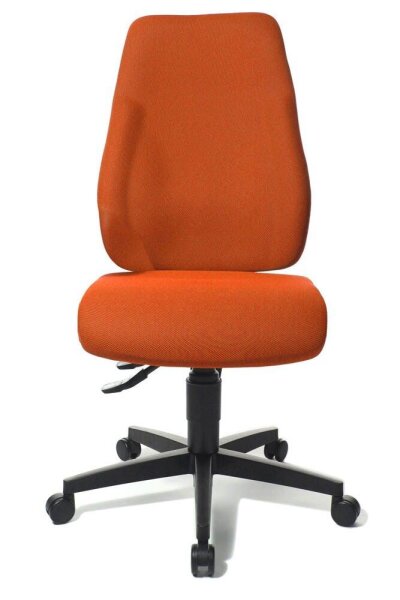 Topstar Bürostuhl Lady Sitness®, LT0B0 BC4 Stoff orange, Gestell schwarz
