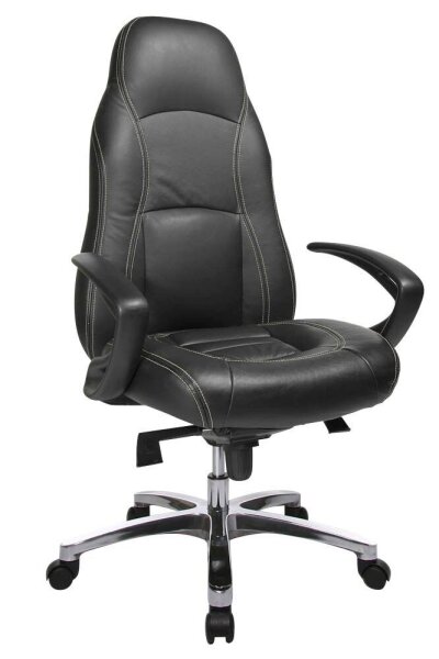 Topstar Chefsessel RS1, RS90F AD0 Leder schwarz, Gestell alu