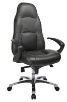 Topstar Chefsessel RS1, RS90F AD0 Leder schwarz, Gestell alu