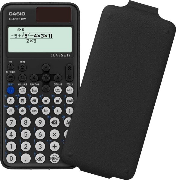 CASIO FX-85DE CW Wissenschaftlicher Taschenrechner schwarz