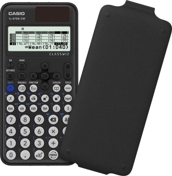 CASIO FX-87DE CW Wissenschaftlicher Taschenrechner schwarz