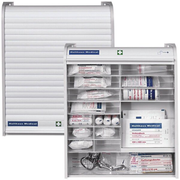 Holthaus Medical Medizinschrank Rollmed DIN 13157 weiß