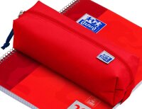 OXFORD Schlampermäppchen rot, 22,0 x 8,0 cm