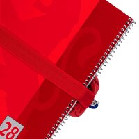 OXFORD Schlampermäppchen rot, 22,0 x 8,0 cm