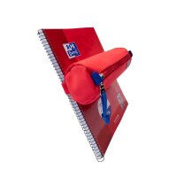 OXFORD Schlampermäppchen rot, 22,0 x 7,0 cm
