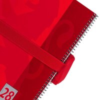 OXFORD Schlampermäppchen rot, 22,0 x 7,0 cm