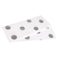 Rayher Seidenpapier Modern Punkte weiß/silber, 50,0...