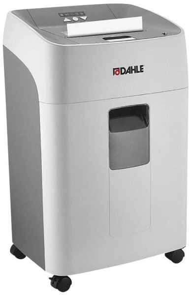 DAHLE ShredMATIC 300 Aktenvernichter mit Partikelschnitt P-5, 2 x 15 mm, bis 300 Blatt, grau