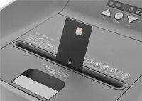 DAHLE ShredMATIC 300 Aktenvernichter mit Partikelschnitt P-5, 2 x 15 mm, bis 300 Blatt, grau