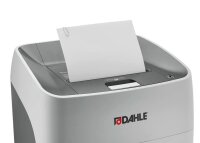 DAHLE ShredMATIC 300 Aktenvernichter mit Partikelschnitt P-5, 2 x 15 mm, bis 300 Blatt, grau