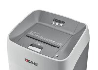 DAHLE ShredMATIC 300 Aktenvernichter mit Partikelschnitt P-5, 2 x 15 mm, bis 300 Blatt, grau