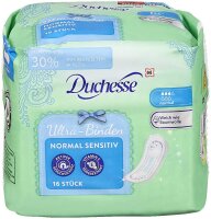 Duchesse Binden Ultra Normal Sensitiv für leichte bis mittlere Tage, 16 St.