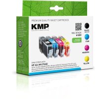 KMP H108V  schwarz, cyan, magenta, gelb Druckerpatronen...