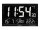 TechnoLine® digitale Funkwanduhr WS 8007 schwarz Aluminium 36,8 x 22,8 cm