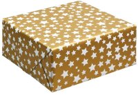 JUNG SCHÖNER VERPACKEN Geschenkpapier Diadem Sterne weiß mehrfarbig, 20,0 m