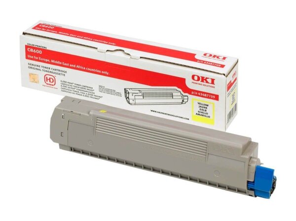 OKI 43487709  gelb Toner