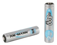 ANSMANN Akkus Ni-MH Micro AAA 800 mAh, 4 St.