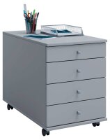 VCM my office Lona Rollcontainer grau 4 Auszüge 42,0...