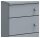 VCM my office Lona Rollcontainer grau 4 Auszüge 42,0 x 75,0 x 57,0 cm
