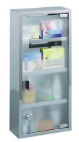 Zeller Medizinschrank ohne Füllung silber