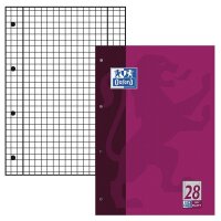 OXFORD Briefblock Schule gelocht DIN A4 kariert Lineatur...