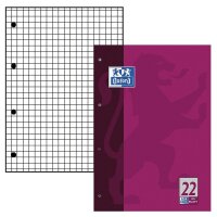 OXFORD Briefblock Schule gelocht DIN A4 kariert Lineatur...