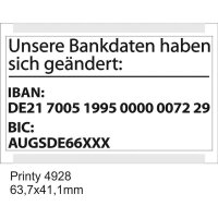 trodat Textstempel, individualisierbar 4928 IBAN selbstfärbend schwarz ohne Logo