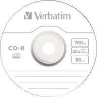 verbatim CD-R 700 MB, 100 St.