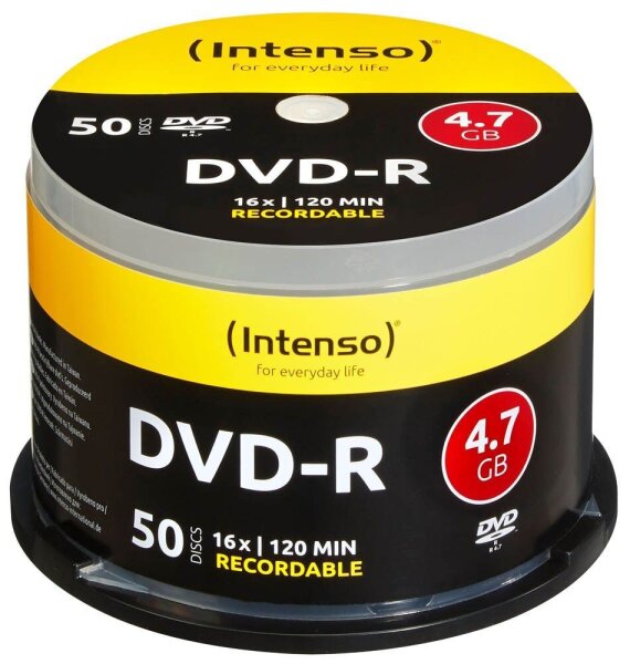 Intenso DVD-R 4,7 GB, 50 St.