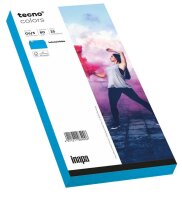 tecno Briefumschläge colors DIN lang+ ohne Fenster intensivblau haftklebend 25 St.